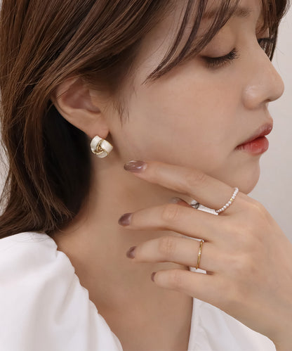 blackdia ocean ノーブル ホワイト ピアス・イヤリング