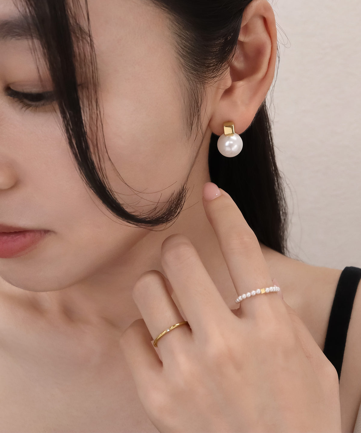 blackdia ocean スクエアパールピアス