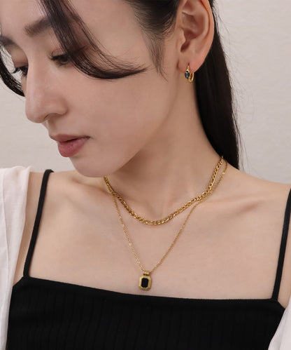 blackdia ocean ポイントストーン フープピアス