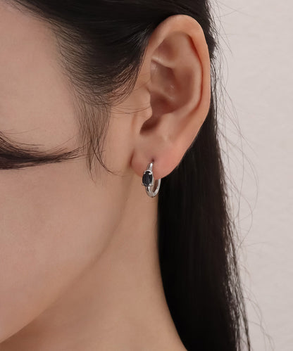 blackdia ocean ポイントストーン フープピアス