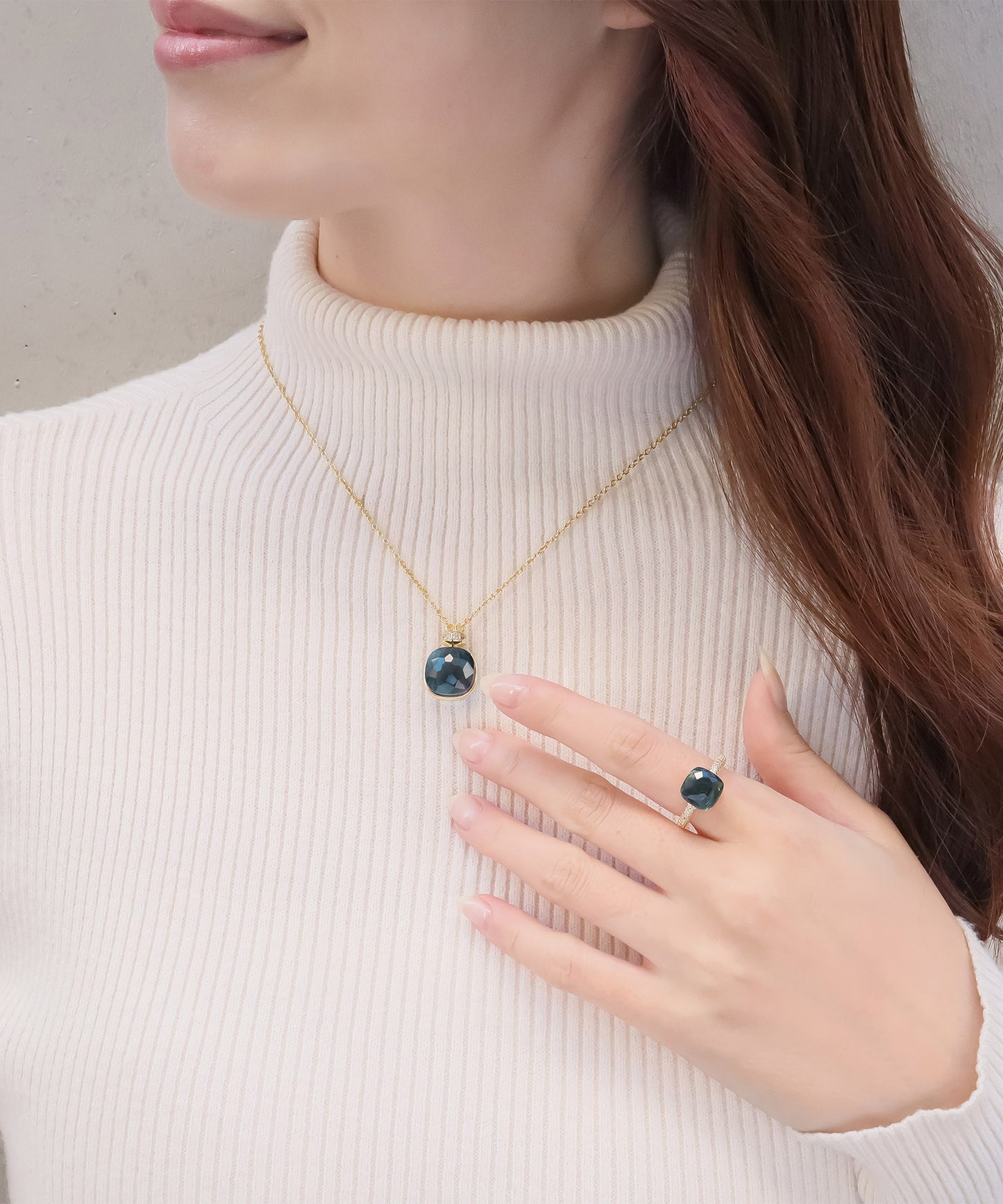 【SALE¥2,990→¥1,990】blackdia ocean ジルコニアクォーツリング