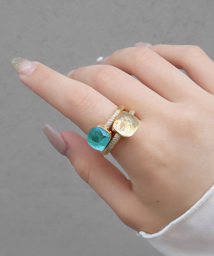 【SALE¥2,990→¥1,990】blackdia ocean ジルコニアクォーツリング