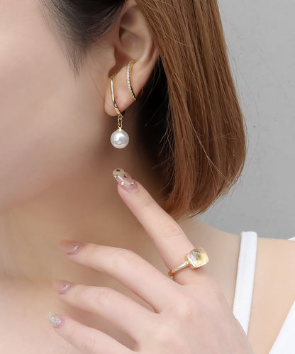 【SALE¥2,990→¥1,990】blackdia ocean ジルコニアクォーツリング