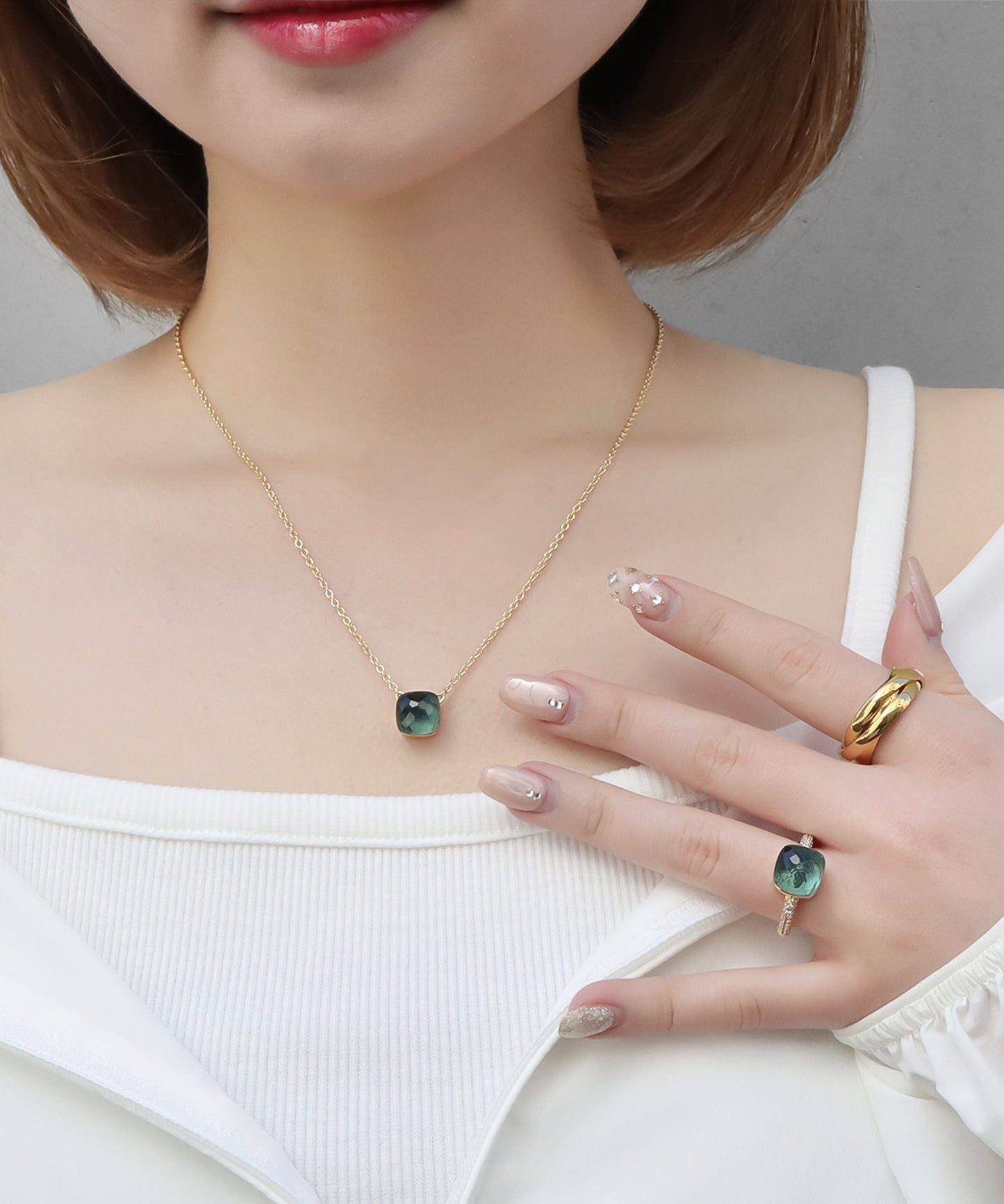 【SALE¥2,990→¥1,990】blackdia ocean ジルコニアクォーツリング