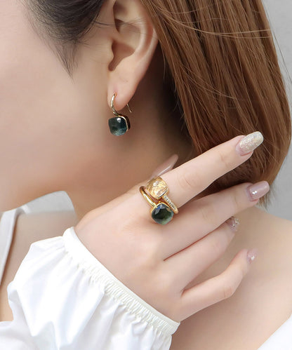 【SALE¥2,990→¥1,990】blackdia ocean ジルコニアクォーツリング