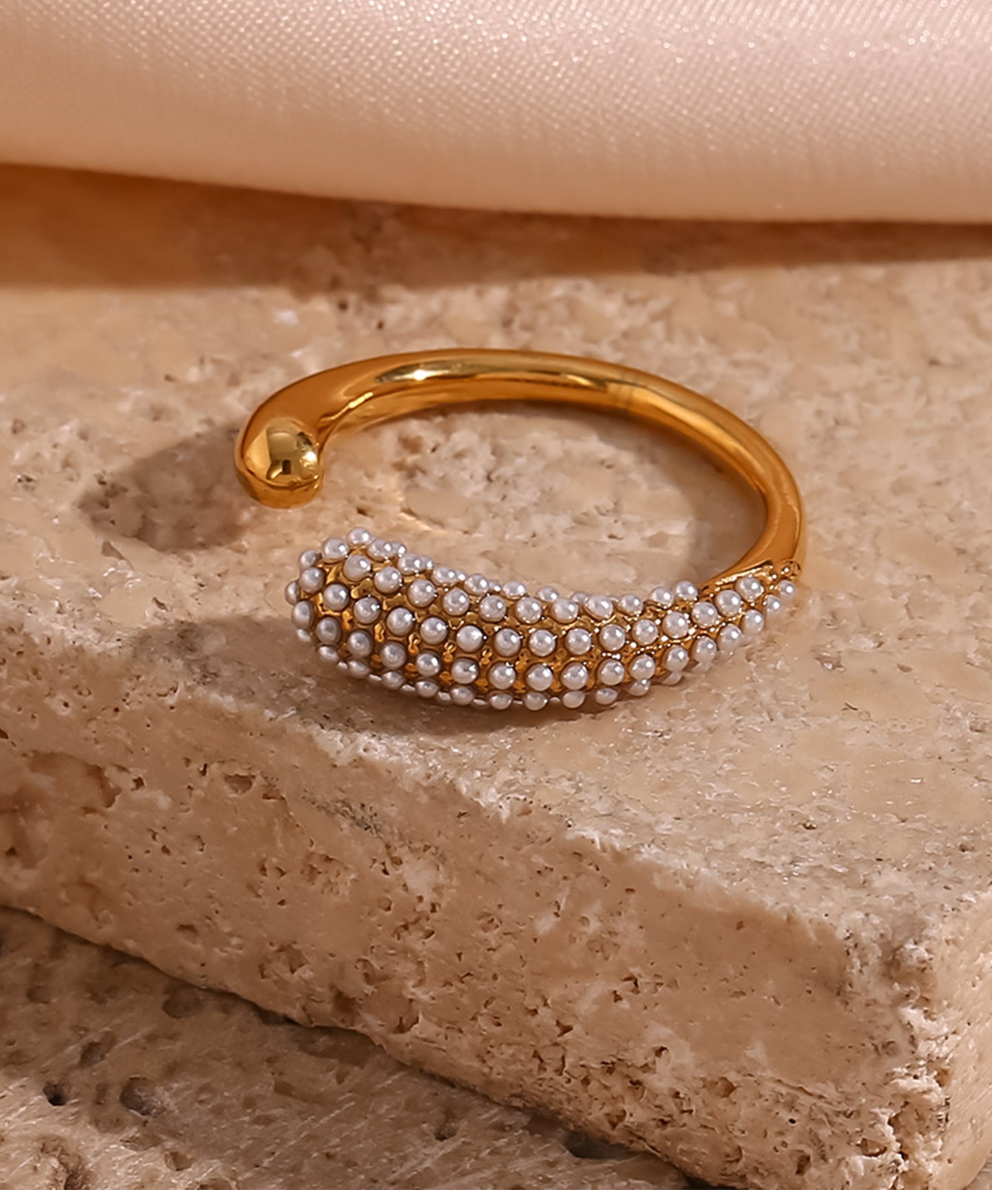 blackdia ocean ベビーパール オープンリング