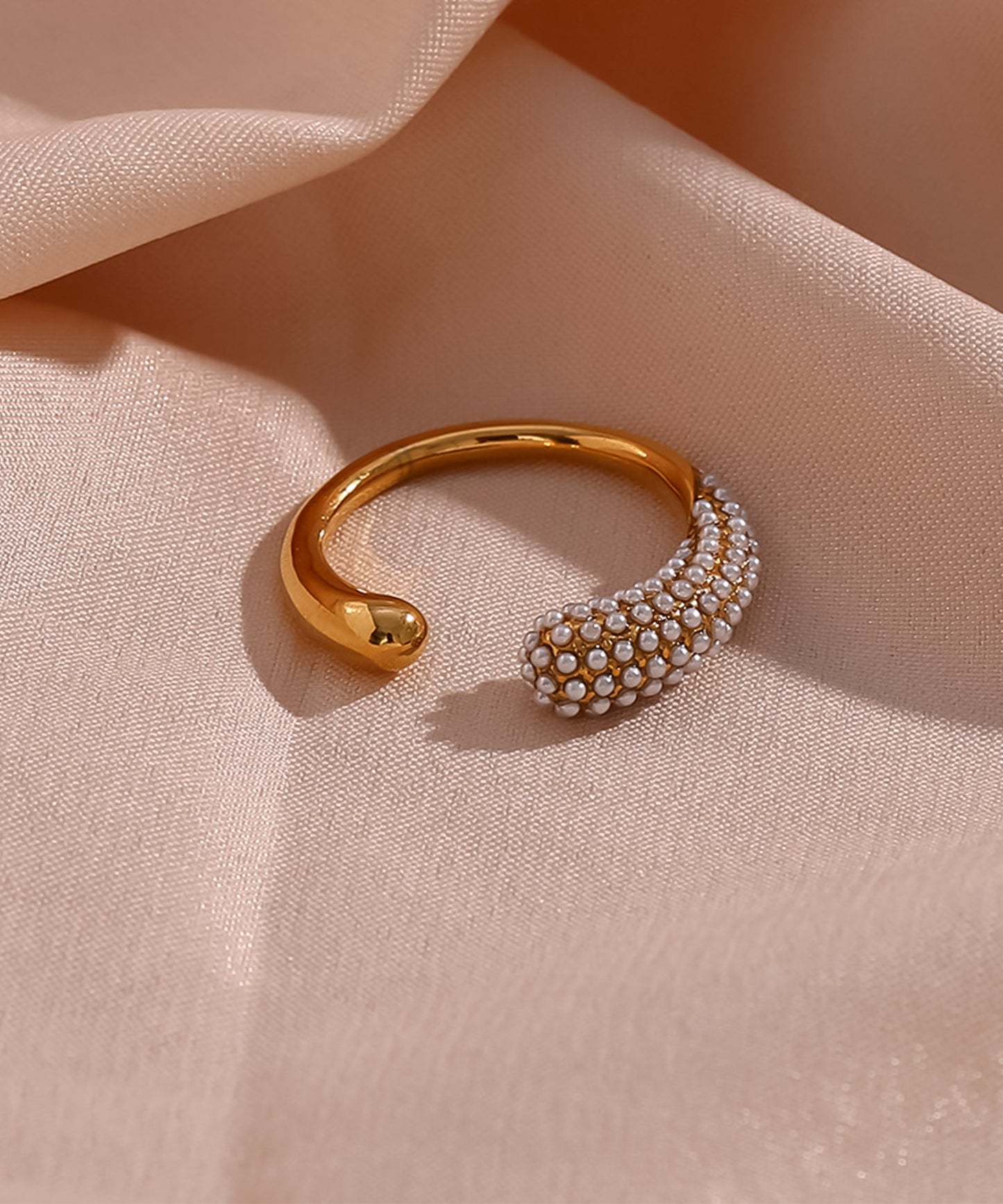 blackdia ocean ベビーパール オープンリング