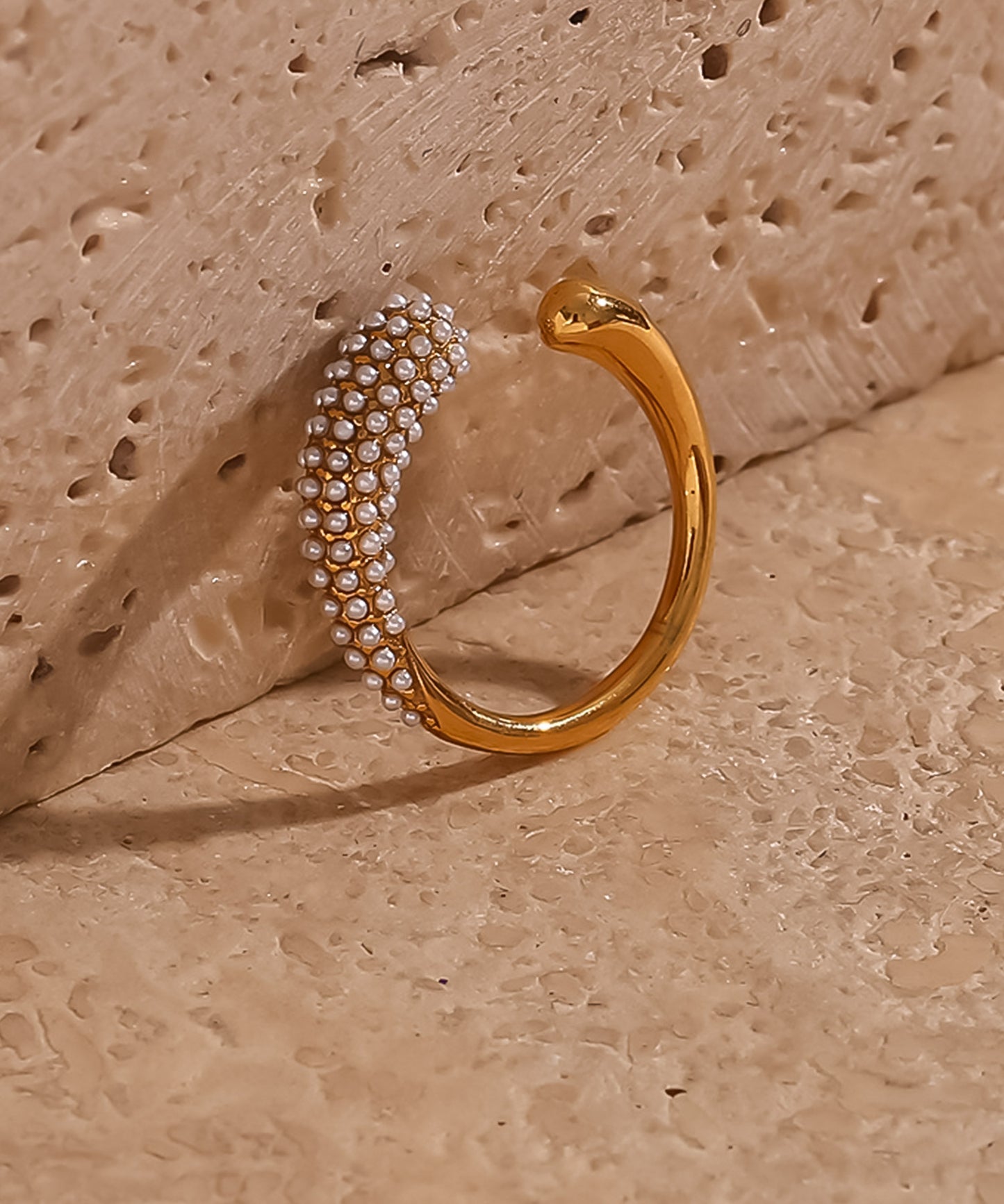 blackdia ocean ベビーパール オープンリング