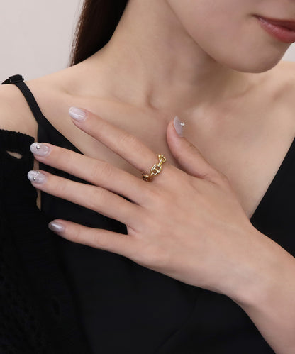 【今週末限定価格】blackdia ocean アンカーデザインリング