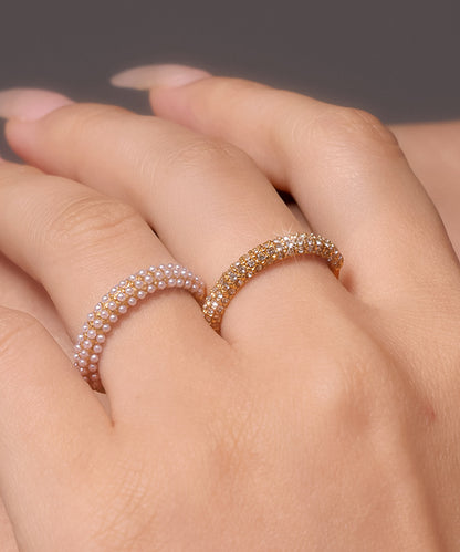 blackdia ocean ベビーパール/ジルコニア リング