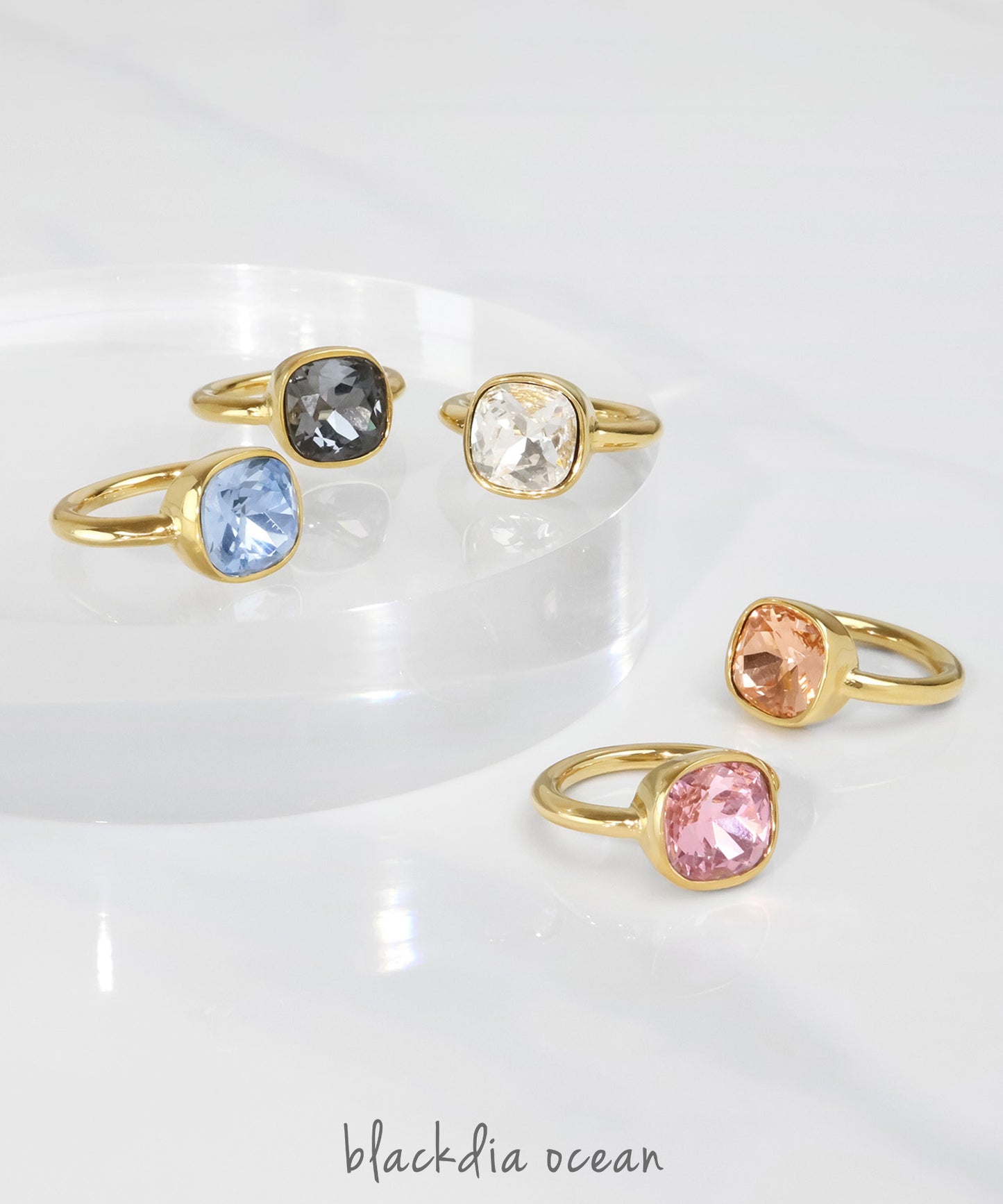 blackdia ocean ファセットリング ( 11color )