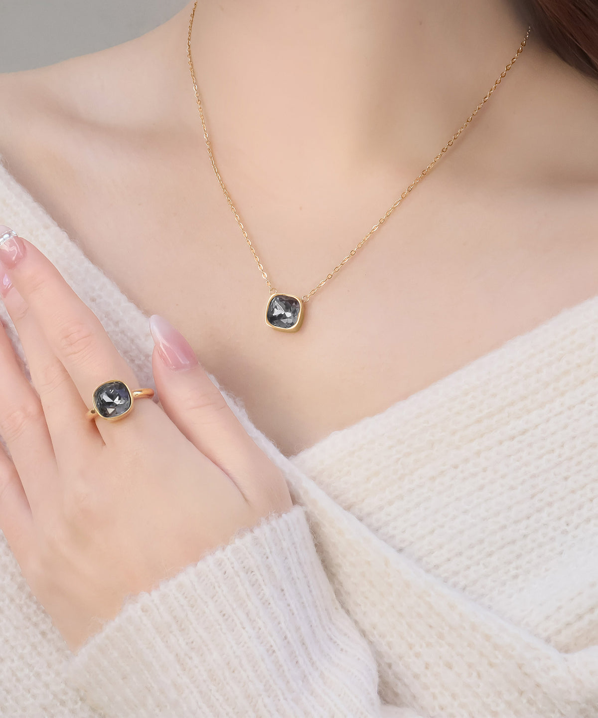 blackdia ocean ファセットネックレス ( 11color )