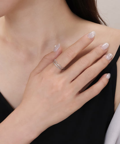 blackdia ocean ウェーブ＆スキンリング 2点セット