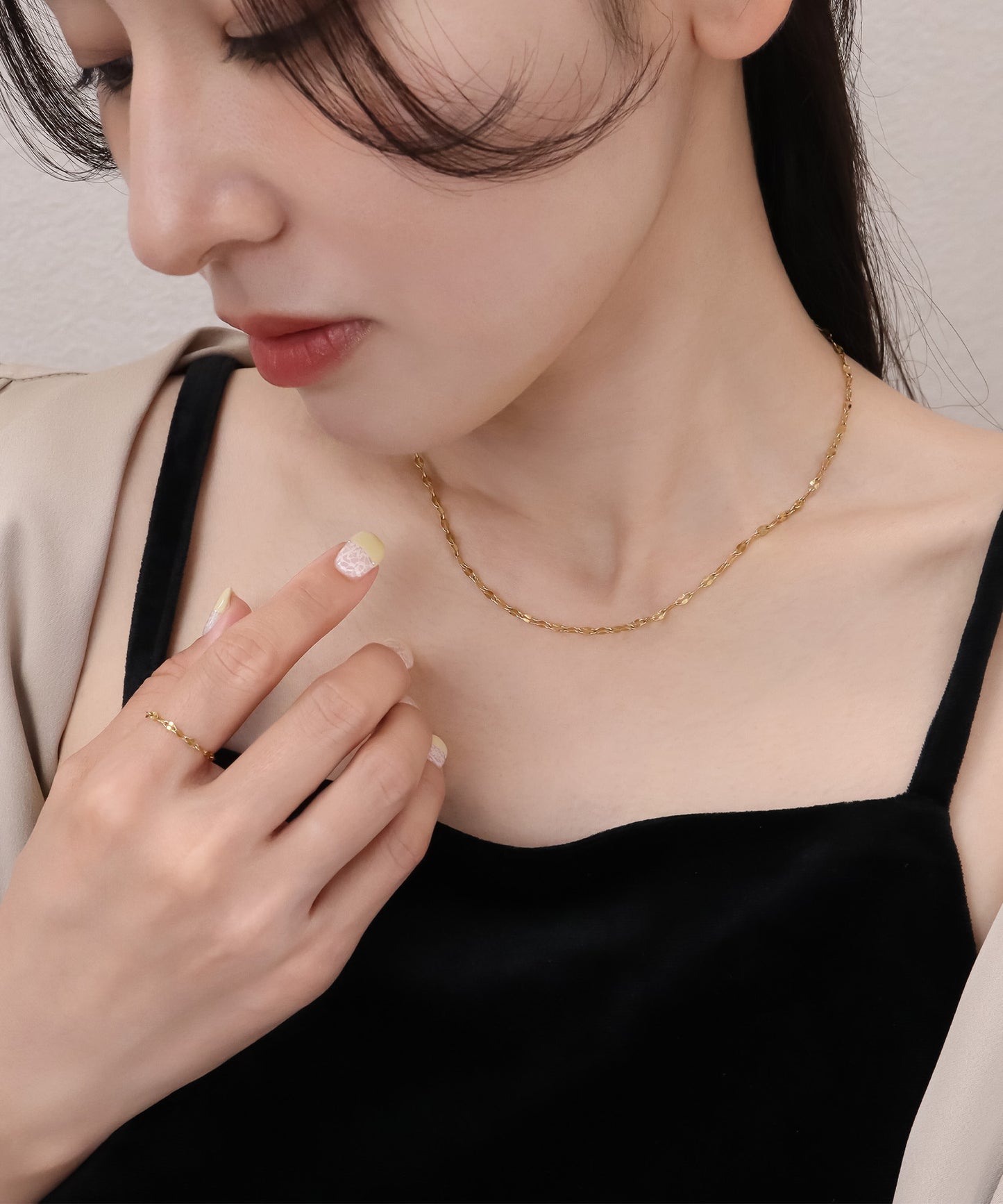 blackdia ocean ペタルチェーンネックレス