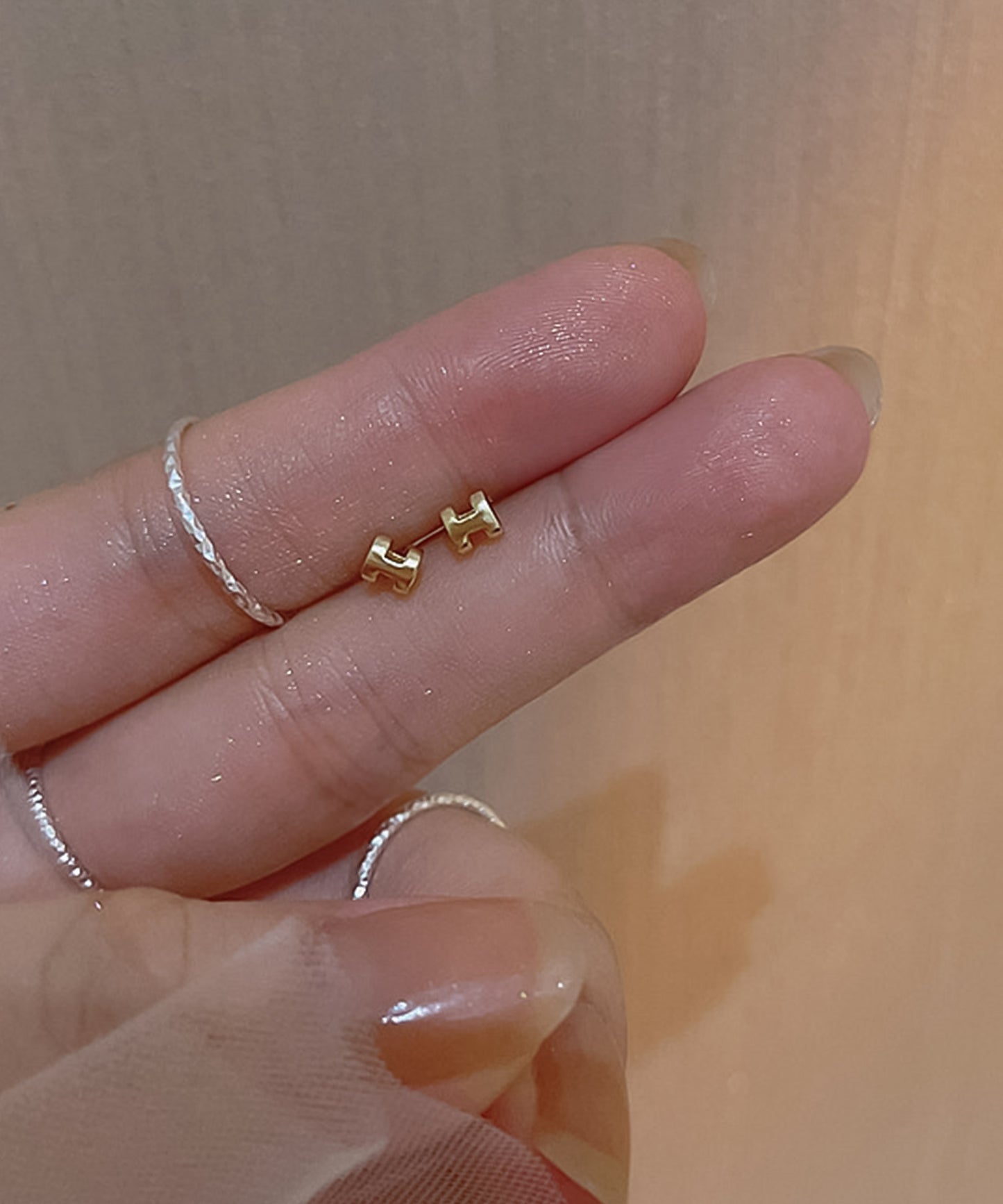 blackdia ocean Hモチーフ ミニピアス silver925