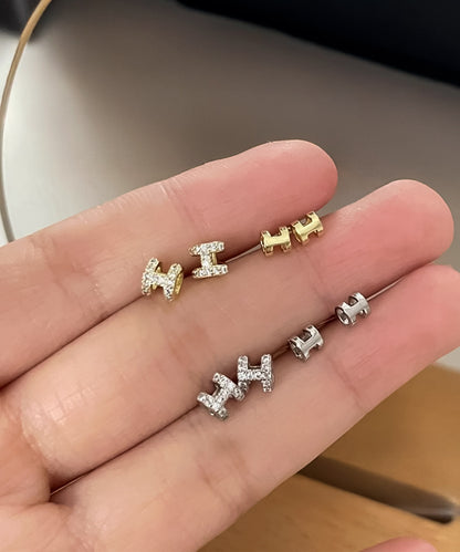 blackdia ocean Hモチーフ ミニピアス silver925