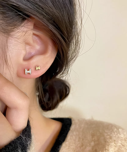 blackdia ocean Hモチーフ ミニピアス silver925