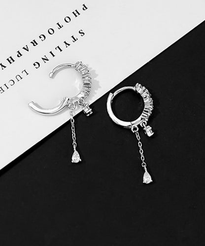 blackdia ocean ジルコニア ドロップチェーン ピアス　