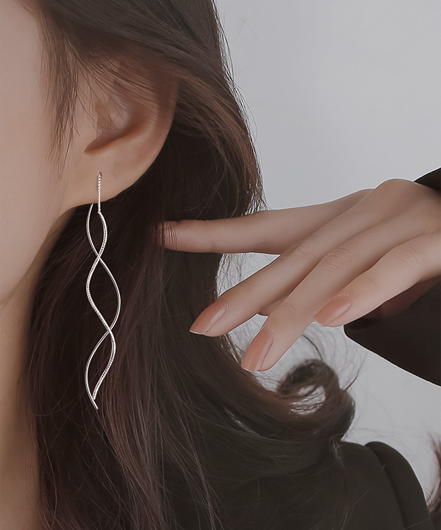 blackdia ocean ワイヤー ロングピアス