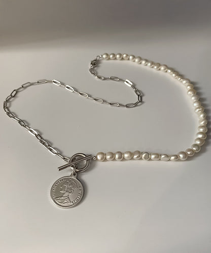 blackdia ocean バロックパール コインネックレス