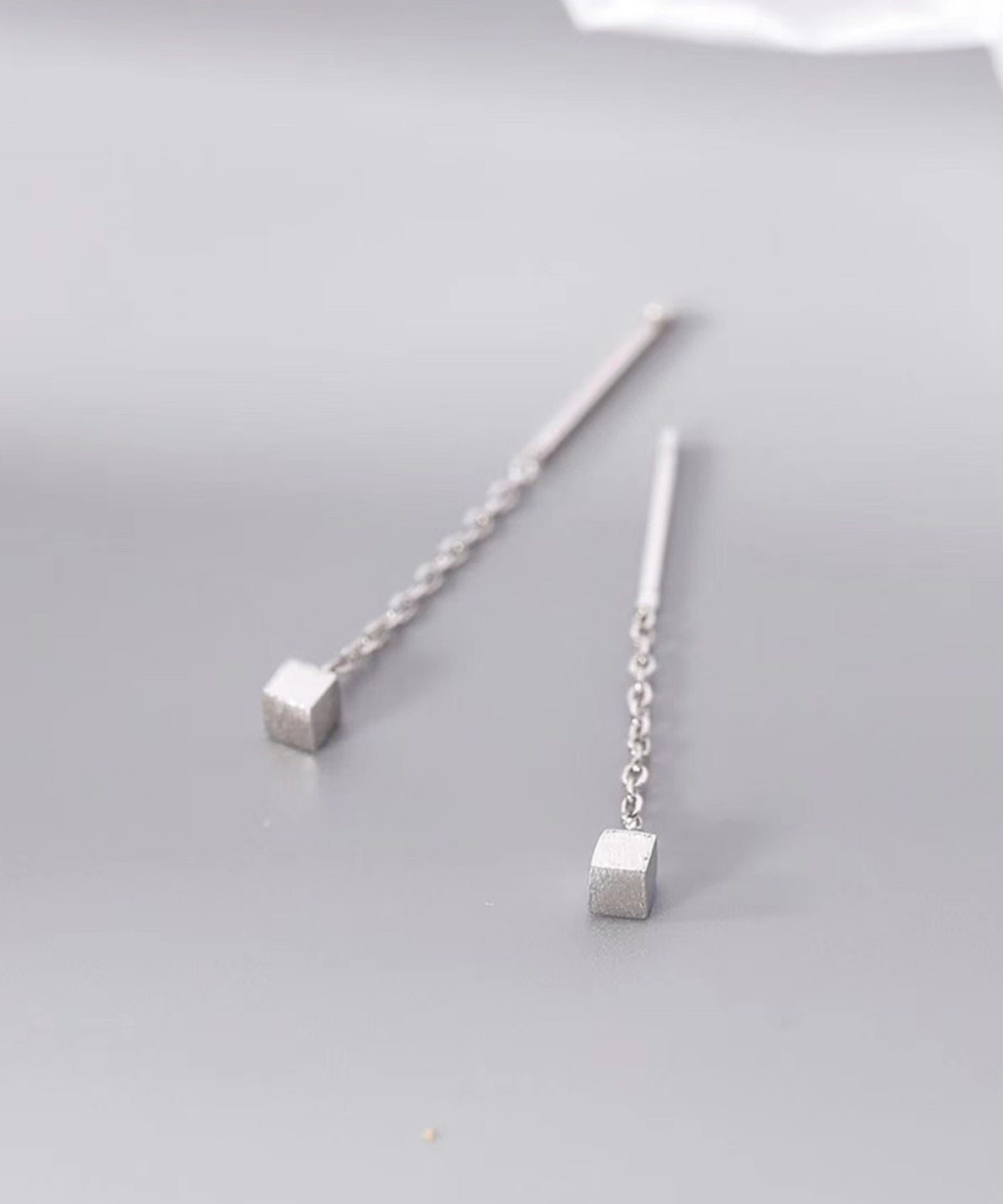 blackdia ocean スクエア チェーンピアス silver925