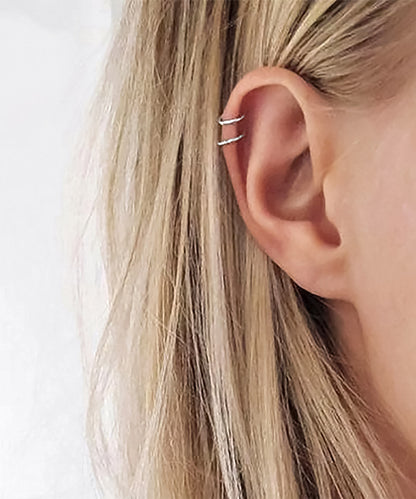 【今週末限定価格】blackdia ocean シンプル タイニー イヤーカフ