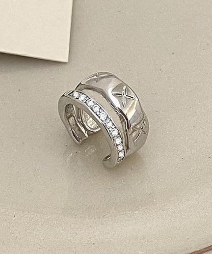 blackdia ocean キルティング&ジルコニア イヤーカフ 片耳