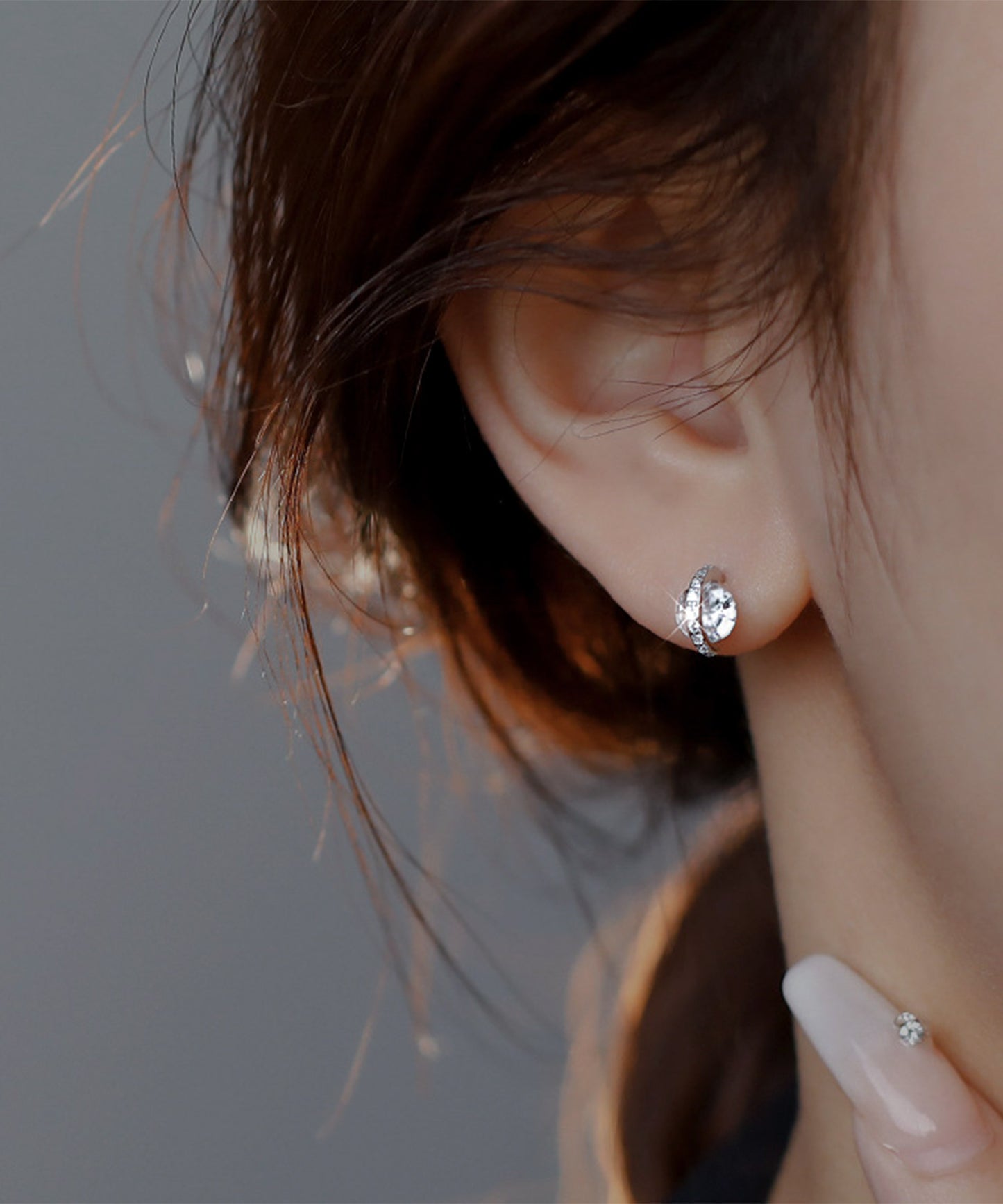 blackdia ocean ジルコニアライン オン カラットピアス