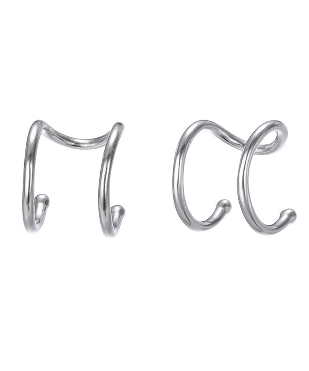 【今週末限定価格】blackdia ocean シンプル タイニー イヤーカフ