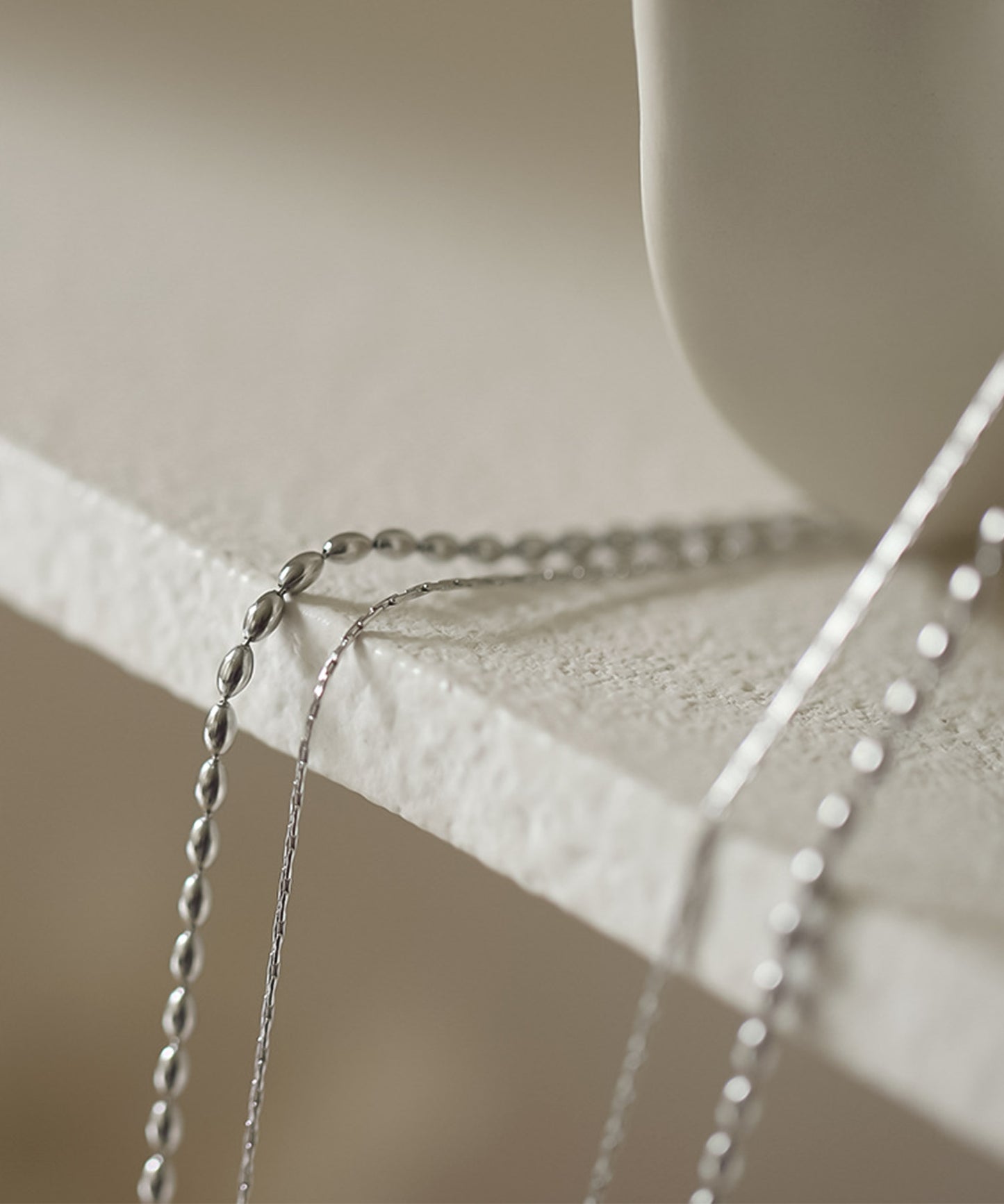 blackdia ocean バイカラー ダブルチェーンネックレス