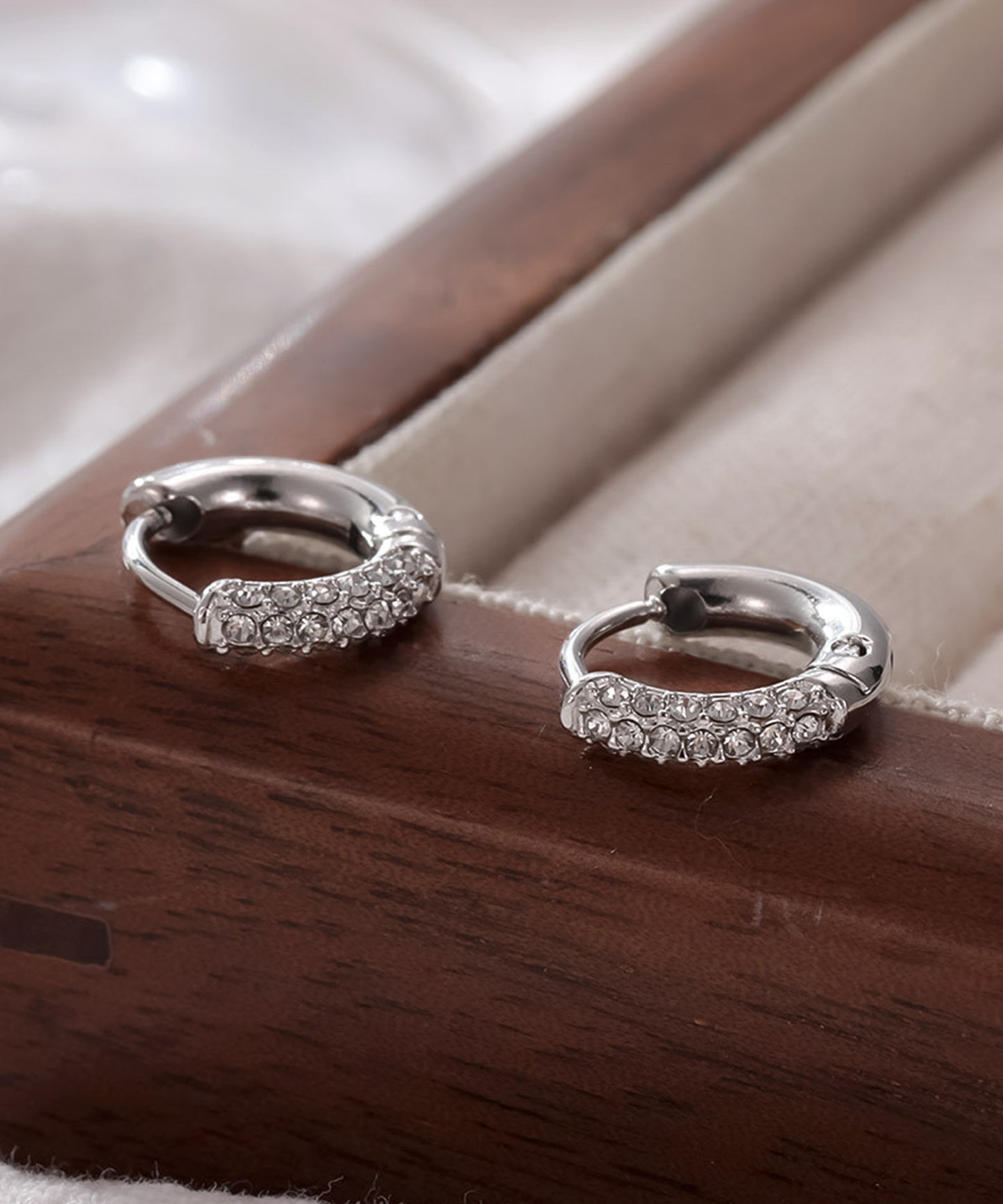 blackdia ocean パヴェ フープピアス