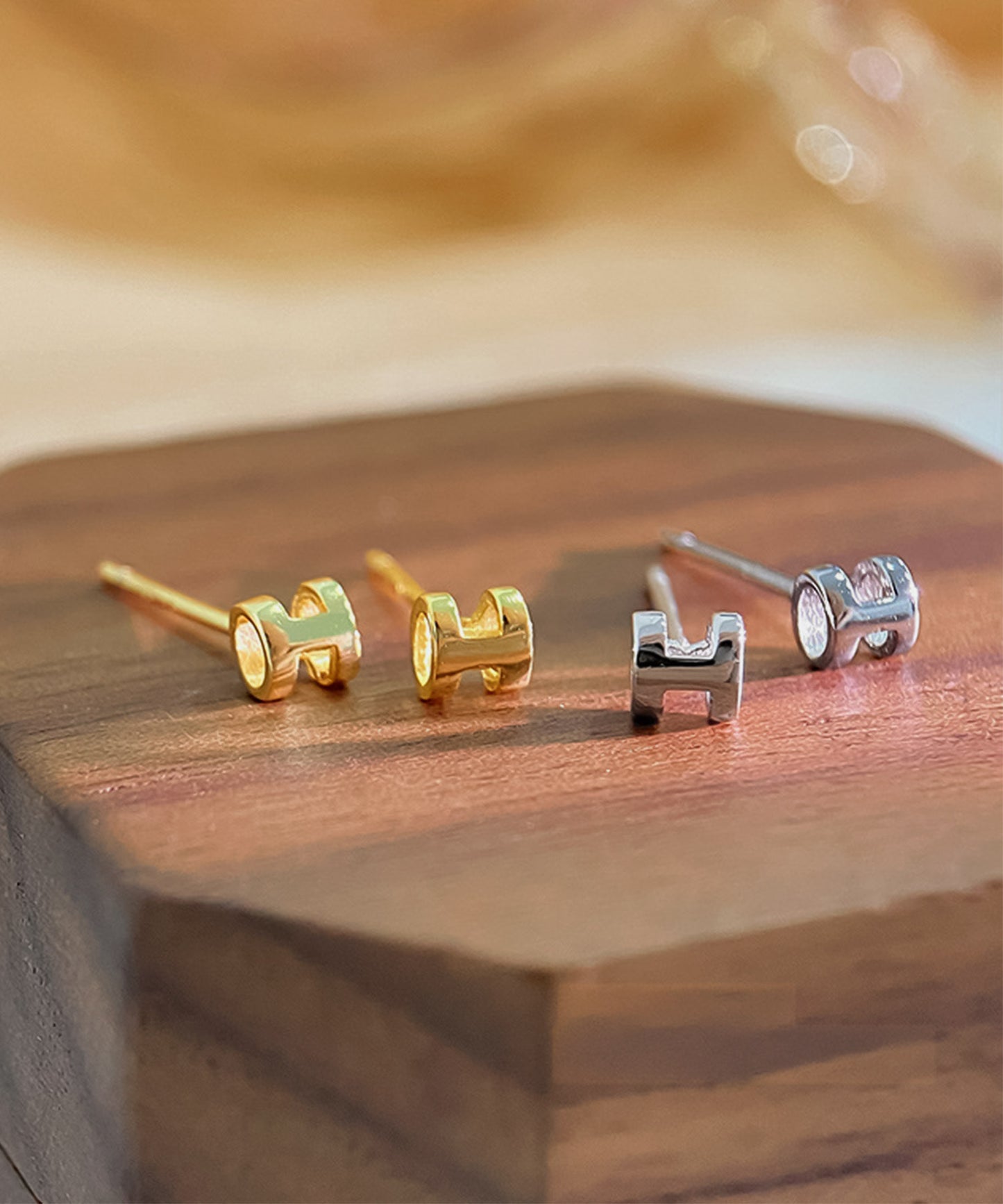 blackdia ocean Hモチーフ ミニピアス silver925