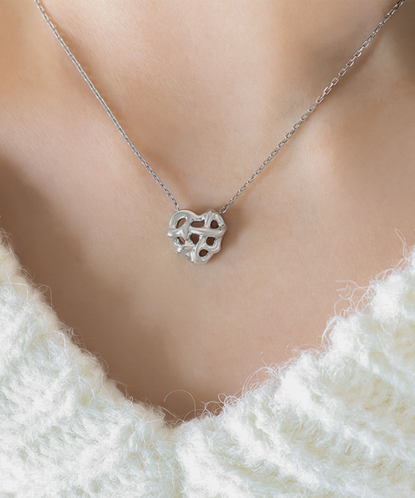 blackdia ocean ハートパイ ネックレス