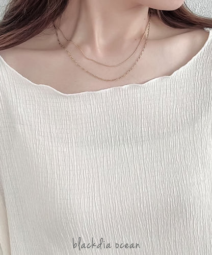9/29 (Tue.) 12:00~販売【ririka様コラボ】スネーク&ツイストネックレス (2本セット)