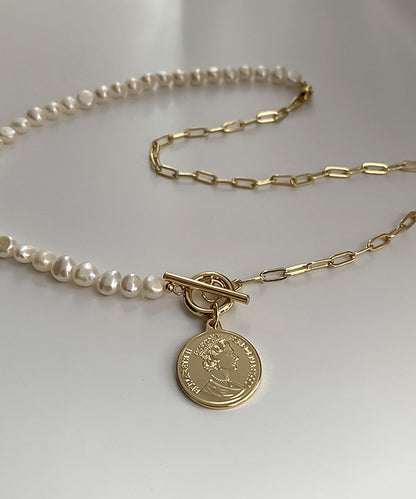 blackdia ocean バロックパール コインネックレス